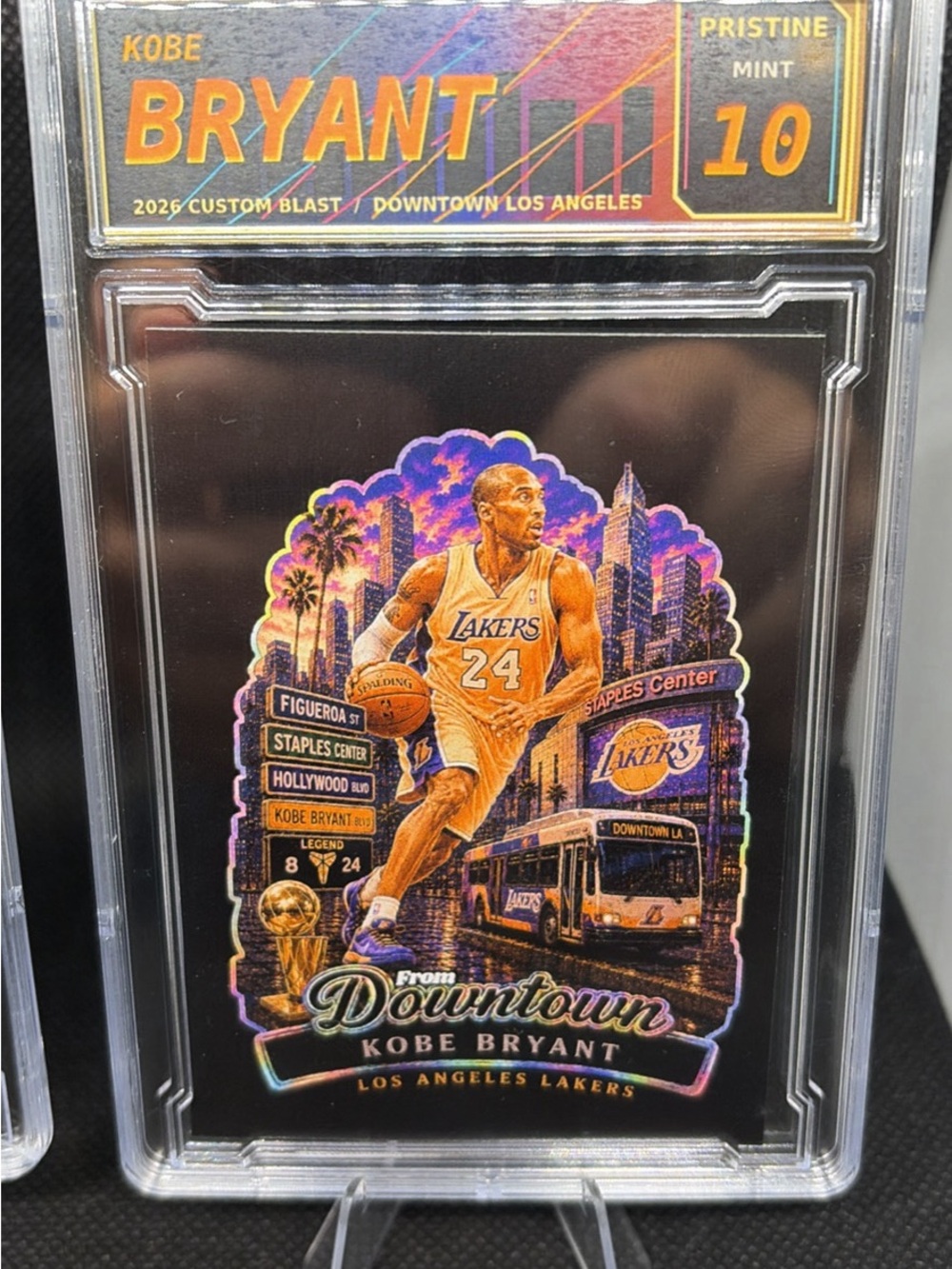Kobe Bryant Los Angeles Lakers Collectible Card — Black & Gold